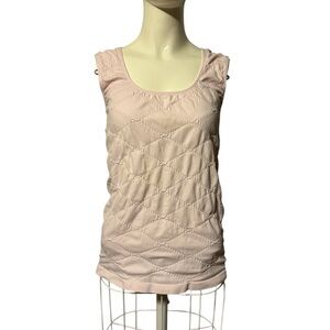 Last Tango Puckered Quilted Seamless Tank Light Pink Size M/L